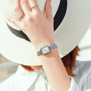 Mini Classic Golden Watch Stainless Steel Bracelet Women's Watch Japan Quartz Small Hours Fine Dress Lady Clock Girl's Gift