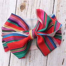 Load image into Gallery viewer, Luxury Modern printed Baby Girls Bow Hairband Turban Knot  Headband Girl Headwear Newborn Girl Turban Hairband For Girls
