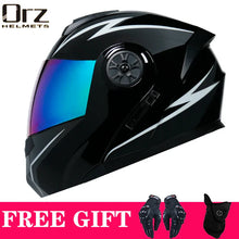 Load image into Gallery viewer, Latest DOT Approved Safety Modular Flip Motorcycle Helmet Voyage Racing Dual Lens Helmet Interior Visor Orz-161
