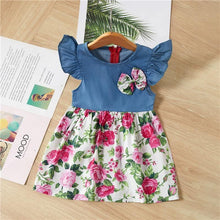 Load image into Gallery viewer, Baby Summer New Children Female Cotton A-Line Dress Kids Clothes Floral Princess Tutu Dresses For Girls
