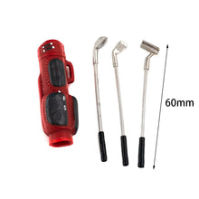 Load image into Gallery viewer, RC Car Accessories Decoration Mini Golf Clubs with Bag for 1/10 RC Crawler Axial SCX10 C01 RC4WD D90 TF2 TRX-4 Truck
