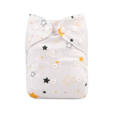 Load image into Gallery viewer, Baby One Size Fits All Reusable Baby Cloth Diaper with  Microfiber Insert Diaper For Baby Boys and Baby Girls In Modern New Printed Design
