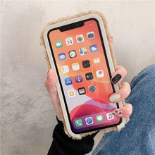 Load image into Gallery viewer, Cute Furry Fluffy Brown Bear Phone Case For iPhone 11 12 13 Pro Max 6 7 8 Plus X XS Max XR SE 2020  Winter Plush Warm Soft Cover  Autumn and Winter Shockproof Full Case Cover
