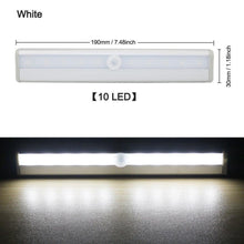 Load image into Gallery viewer, STEVVEX 6/10 LEDs PIR  with Motion Sensor Light for Cupboard, Wardrobe, Bed Lamp LED Under Cabinet Night Light For Closet Stairs Kitchen and multifunctional
