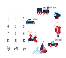 Load image into Gallery viewer, Cartoon Pattern  Baby Photo Props Background Blankets Play Mats Backdrop Cloth Calendar Photo Accessories Blanket For Baby
