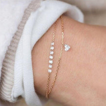 Load image into Gallery viewer, Fashion Bohemia Leaf Round Knot Cuff Bangle Gold Chain Charm Bracelet  for Women Simple Geometric Bracelets Luxury Jewelry
