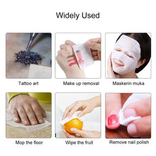 Load image into Gallery viewer, 100/200pcs Non Woven Gauze Sponge Multifunctional Skin Care Sponge Wound Care First Aid Makeup Remover Cleansing Face Body Care
