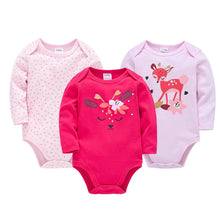 Load image into Gallery viewer, 3/6 PCS Kavkas Cotton Baby Bodysuit Long Sleeve Set for Newborn Boys &amp; Girls 0–12 Months
