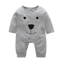 Load image into Gallery viewer, Newborn Baby Boys Girls Rompers cute Animal Printed Long Sleeve Winter Cotton Kid Jumpsuit Playsuit Outfits Clothing
