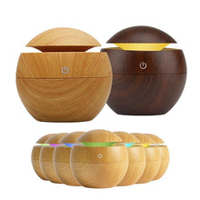 Load image into Gallery viewer, USB Aroma Humidifier Essential Oil Diffuser Ultrasonic Cool Mist  Air Purifier 7 Color Change LED Night Light
