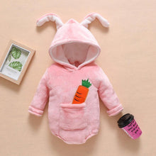 Load image into Gallery viewer, Luxury Modern Newborn Baby Boy/Girl Clothes Long Sleeve Hoddies Bear Zipper Baby Romper Clothes Autumn Winter Season For Kids and Baby
