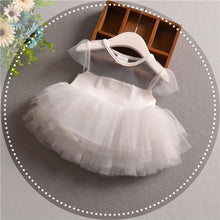 Load image into Gallery viewer, Pink Baby Luxury Bodysuit Infant Girls Princess Puffy Dress Baby Gown Party Wedding Excellent Girls Gift
