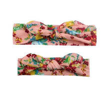 Load image into Gallery viewer, Mother &amp; Baby Headband for Girl Bow Hairband Floral Elastic Hair Bands Parent-Child Turban Hair Accessories Bow For Mother and daughter
