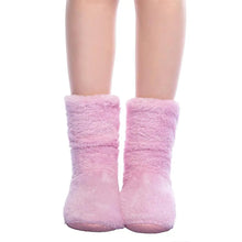 Load image into Gallery viewer, FRALOSHA Wholesale Women&#39;s  Plush Home Slippers Coral Fleece Indoor Floor Sock Winter Foot Super Soft Warm Bottom Slippers
