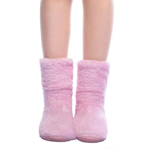 FRALOSHA Wholesale Women's  Plush Home Slippers Coral Fleece Indoor Floor Sock Winter Foot Super Soft Warm Bottom Slippers