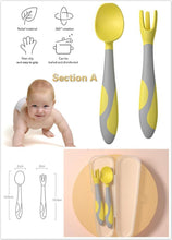 Load image into Gallery viewer, Baby Soft Silicone Spoon Infant Feeding Spoon Utensils Auxiliary Food Spoon Learn Eat Training Soft Spoon Children Tableware
