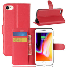 Load image into Gallery viewer, Phone Case For IPHONE 7 8 Plus Wallet Case Flip Leather Back Cover For IPHONE7 IPHONE8 IPHONE 7plus 8plus Simple Case Foldable Case Leather Case Flip Phone Cover Case
