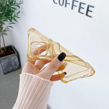 Load image into Gallery viewer, Transparent Wallet Case For iPhone 14 13 12 Pro Max Mini  Shockproof Cover with Card Slots Pockets Slim Fit Thin Protective Soft Shock-Absorbing Lightweight Wallet Case
