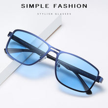 Load image into Gallery viewer, Business Luxury Brand NEW Fashion Polarized Elegant Sunglasses for Men Wuth UV400 Polarized Square Metal Frame Sunglasses
