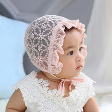 Load image into Gallery viewer, Retro Vintage Newborn Baby Cotton Baby Girl Hat Cap Princess Infant Toddler Baby Bonnet Girls Summer Sun Hat For Girls
