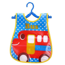 Load image into Gallery viewer, Fashion Printed Adjustable Animal Plastic Waterproof Lunch Feeding Bibs Feeding Cloth for Children In Modern Design
