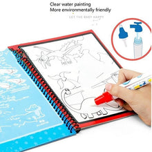 Load image into Gallery viewer, 1pcs Magical Book Water Drawing Coloring Cartoons Books Doodle Pen Painting Drawing Board For Kids Toys Birthday Gift
