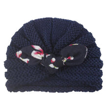 Load image into Gallery viewer, New  Handmade Cotton Girl Hat Autumn Winter Baby Boy Girl Hat Colorful Bow Elastic Cute Baby Turban In Elegant Design
