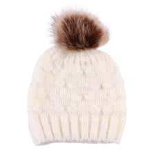 Load image into Gallery viewer, Infant Baby Boy Girl &amp; Mom Winter Knit Warm Soft Beanie Hat Hairball Cap for Adult Children Family Matching Caps Hats
