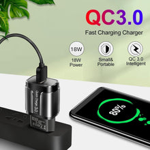 Load image into Gallery viewer, Portable 18W Quick Charge 3.0 USB Charger QC 3.0 4.0 USB Plug Phone/Fast Charger Adapter For Phones
