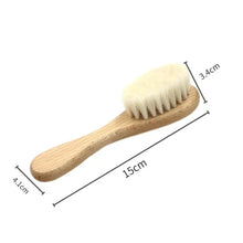 Load image into Gallery viewer, Natural Wool Beech Wooden Comb – Baby &amp; Kids Hair Brush
