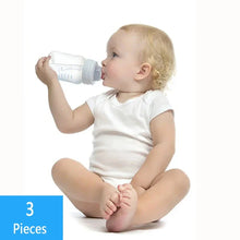 Load image into Gallery viewer, 3PCS Baby Bodysuit Set (0–12M) – Soft Cotton Solid Color Summer Rompers for Boys &amp; Girls
