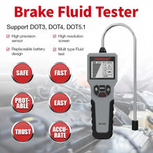 Load image into Gallery viewer, 12V Auto Brake Fluid Tester Digital Car Brake Oil Tool BF200 DOT3 DOT4 DOT5.1 LED Indicator check Display Auto Oil Tool PK BF100
