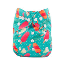 Load image into Gallery viewer, Baby One Size Fits All Reusable Baby Cloth Diaper with  Microfiber Insert Diaper For Baby Boys and Baby Girls In Modern New Printed Design
