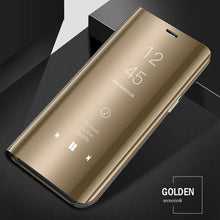 Load image into Gallery viewer, Smart Flip Phone Case For iPhone X XR XS 5 5S SE 7 8 6 6S Plus 11 12 13 Mini Pro Max 2020 Mirror Window Standing Holder Cover  Mirror Screen Smart Plating Case 360 Full Body Ultra Thin Intelligent Protective Case
