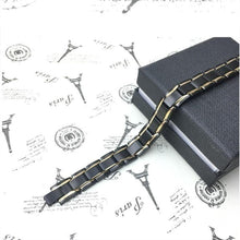 Load image into Gallery viewer, New Modern Fashion For Men Strength Therapy Bracelet Health Energy Bio Magnetic Male Gift Adjustable
