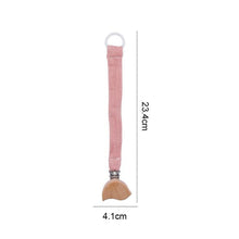 Load image into Gallery viewer, Handmade Modern Unique Baby Pacifier Chain Clip Cotton Cloth Plush Animal Toys Soother Nipples Holder For Baby
