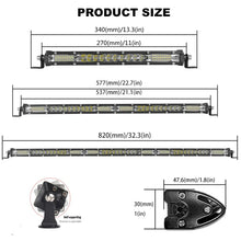 Load image into Gallery viewer, Slim Spot Flood LED Bar Off Road 12V 24V LED Light Bar/Work Light For Car 4x4 Truck ATV SUV Boat lada Barra LED Lightbar
