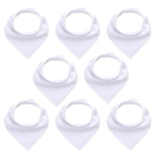 Load image into Gallery viewer, 8PCS/SET Pack Baby Bandana Organic Absorbent Soft Cotton Drool Bibsfor Teething And Feeding Bib For Baby and Kids Feeding

