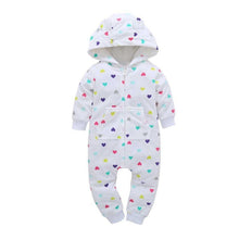 Load image into Gallery viewer, Modern High Quality Newborn Infant Baby Clothes Fleece Jumpsuit Boys Romper Hooded Jumpsuit Bear For Kids
