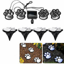 Load image into Gallery viewer, LED Solar Waterproof Cat Dog Animal Paw Shape Lights For Garden Yard Pathway Animal Lover
