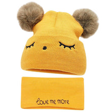 Load image into Gallery viewer, Winter Children Hat Bonnet Enfant Knitted Cute Baby Cap For Girls Boys 0-24 Months For Kids In Modern Bear Design
