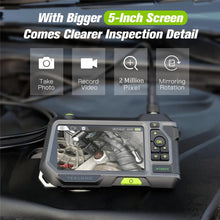 Load image into Gallery viewer, TESLONG NTS500 5.0&quot; LCD Screen 5.5mm Dual Lens Endoscope Camera HD 1080P Digital Videoscope Pipe Car Inspection Borescope 32GB
