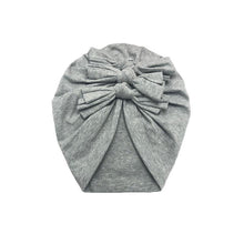 Load image into Gallery viewer, Luxury Modern Baby Headband Hat Bowknot Print Cotton Stretchy Turban Headband Infant Head Wrap Beanie Hat  For Babies and Kids

