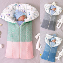 Load image into Gallery viewer, Newborn Infant Baby Knit sleep bag Stroller envelope Blanket Winter Warm Swaddle Wrap Sleeping Bags

