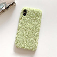 Load image into Gallery viewer, Fashion Lady Gift Case For Iphone Xs Max Xr X 11 Pro Max Se Furry Fluffy Warm Cover For Iphone 6 7 8 Plus Soft Phone Case Flexible Silicon Soft Fluffy Furry Shockproof Protective Phone Case For Iphone
