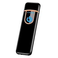 Load image into Gallery viewer, Luxury Modern New Personality USB Cigarette Lighter Fingerprint Induction Electronic Lighter Rechargeable
