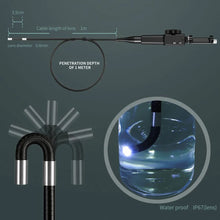 Load image into Gallery viewer, Two-way 180°articulating Endoscope Camera 8.5mm/5.5mm HD 1080P Snake Inspection Camera with Carring Case For IOS Android
