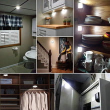 Load image into Gallery viewer, STEVVEX Wireless LED Pair Lamps with Motion sensor night lights lamp bedroom water closet Cabinet Corridor  Stairwell  Entrance battery lights
