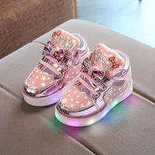 Load image into Gallery viewer, Modern Trend NEW Fashion Style Baby Fashion Sneakers For Children Girls  Star Luminous Child Casual Colorful Light LED Shoes Sneakers
