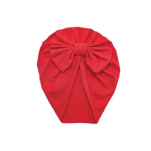 Load image into Gallery viewer, Luxury Modern Baby Headband Hat Bowknot Print Cotton Stretchy Turban Headband Infant Head Wrap Beanie Hat  For Babies and Kids
